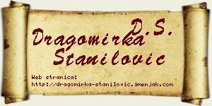 Dragomirka Stanilović vizit kartica